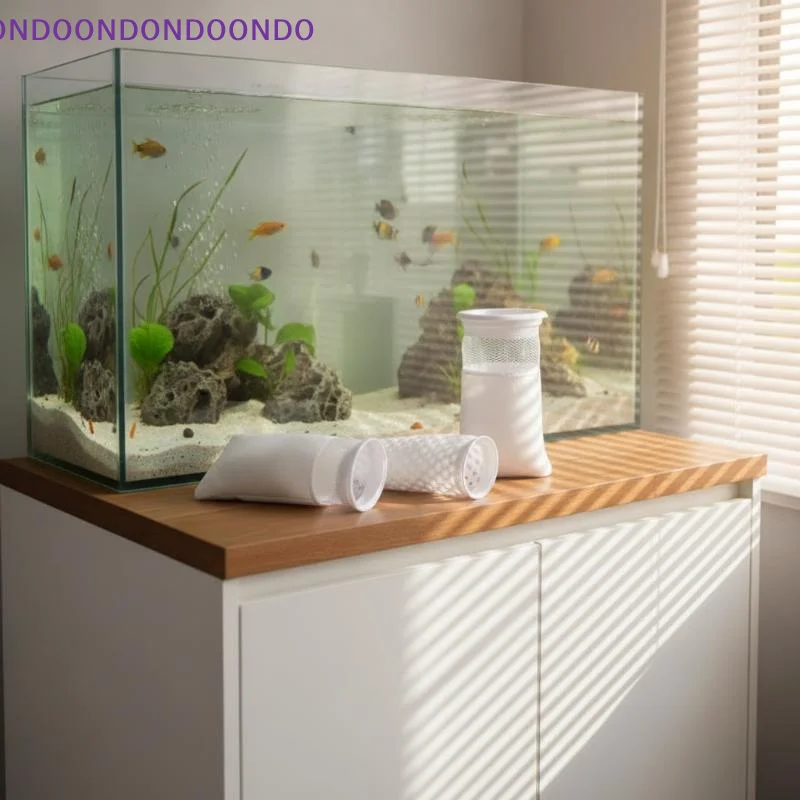 Reusable Aquarium Filter Bag With Frame Anti-overflow Fish Tank Filter Cotton Thickening High Density Fish Tank Filter Bag