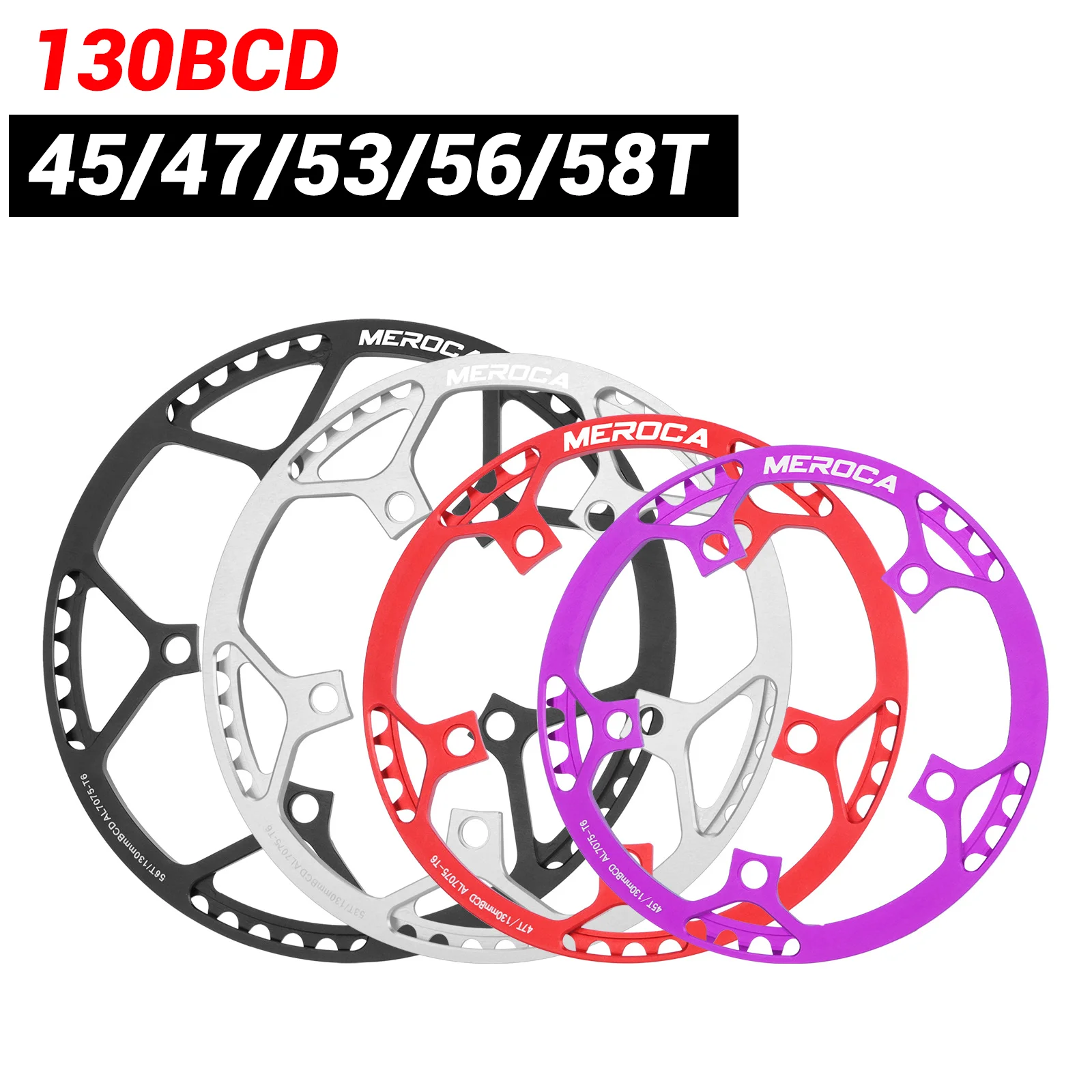 

Звездочка 130 Bcd, 45 т, 47 т, 53 т, 56 т, 58 т, 130bcd, защитное кольцо цепи, пластина из алюминиевого сплава для складного велосипедного звездочки Bmx