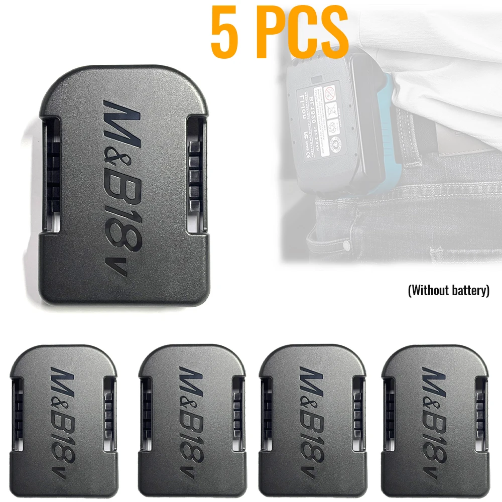 

5PCS Tools Power Battery Mounts Storage Stand Holder Battery Hold Shelf Rack Storage Case for Makita/Bosch 18V 14.4V