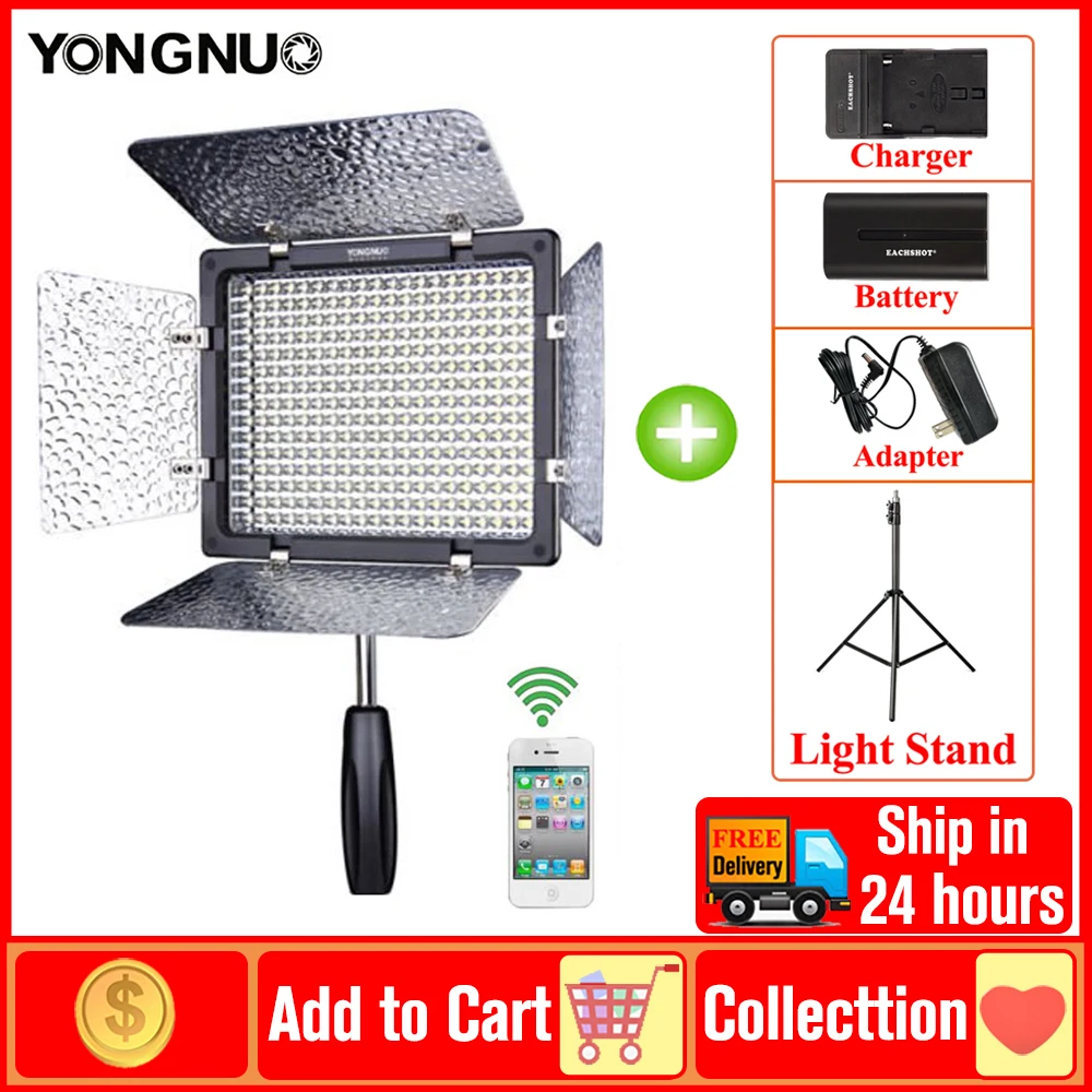 Yongnuo YN300 III YN300III LED Video Light Daylight 5600K CRI95 Camera Photography Lighting Fill Lamps for Photos Studio Video