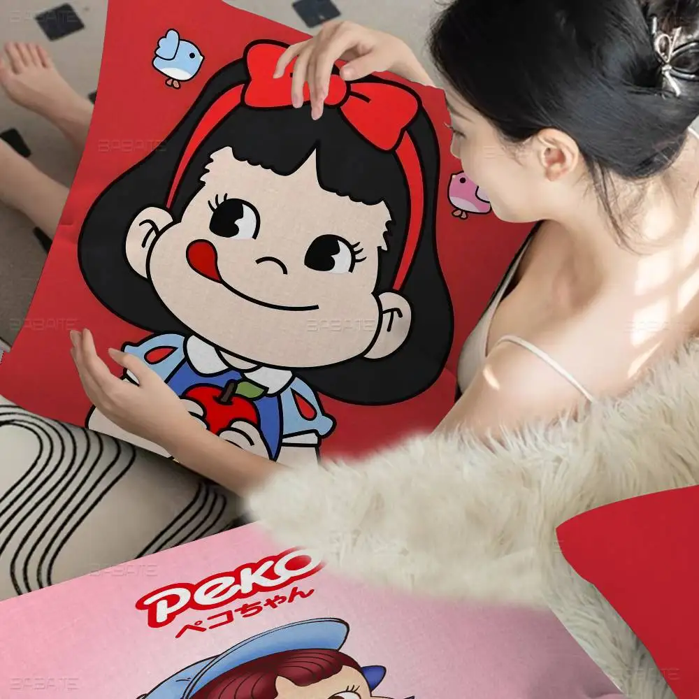 

Милая декоративная наволочка M-Milky P-Peko-chan с кленовым дизайном, декор для осеннего урожая, праздничное украшение, наволочка для подушки