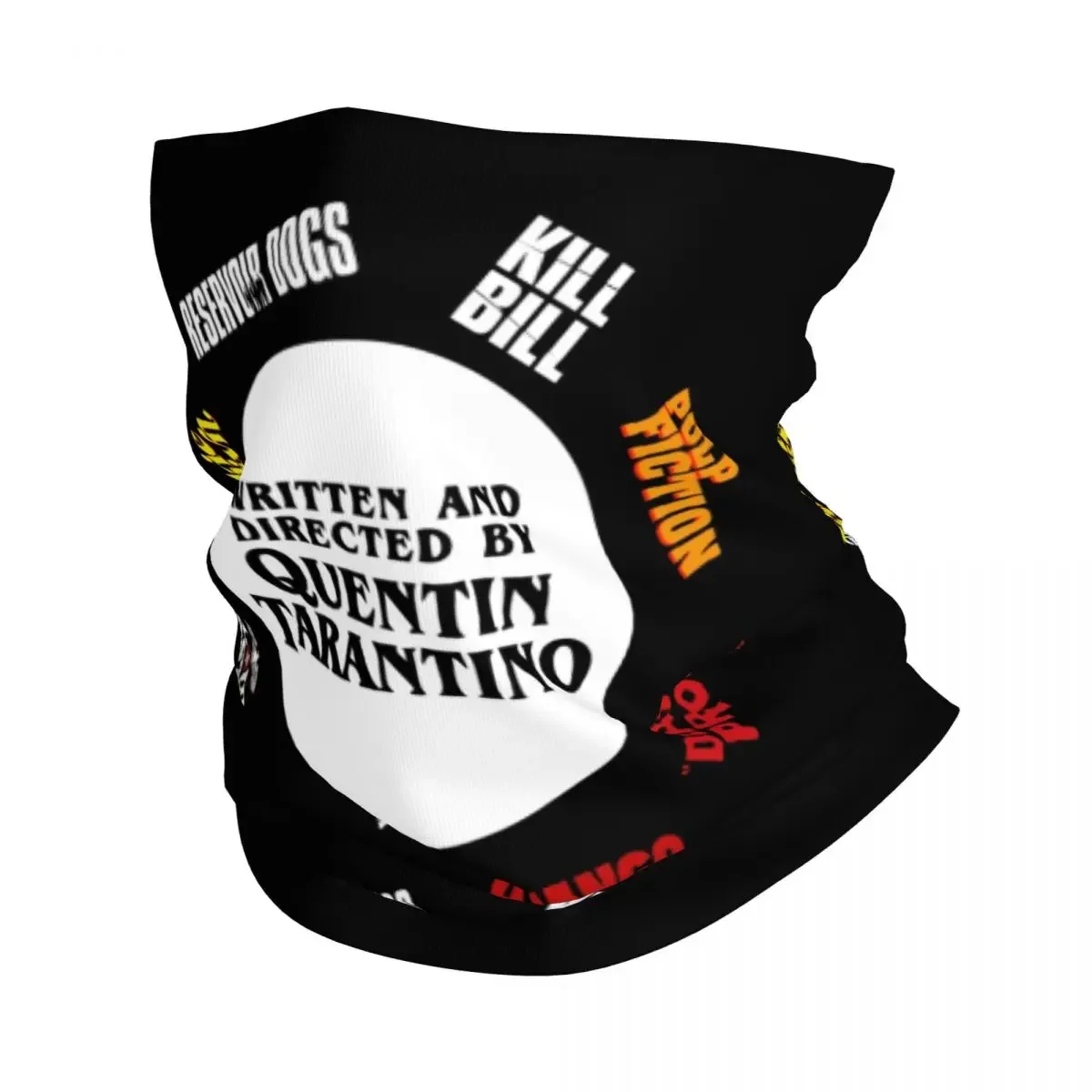 Quentin Tarantino Films Art Winter Headband Neck Warmer Ski Running Tube Scarf Pulp Fiction Kill Bill Face Bandana Gaiter