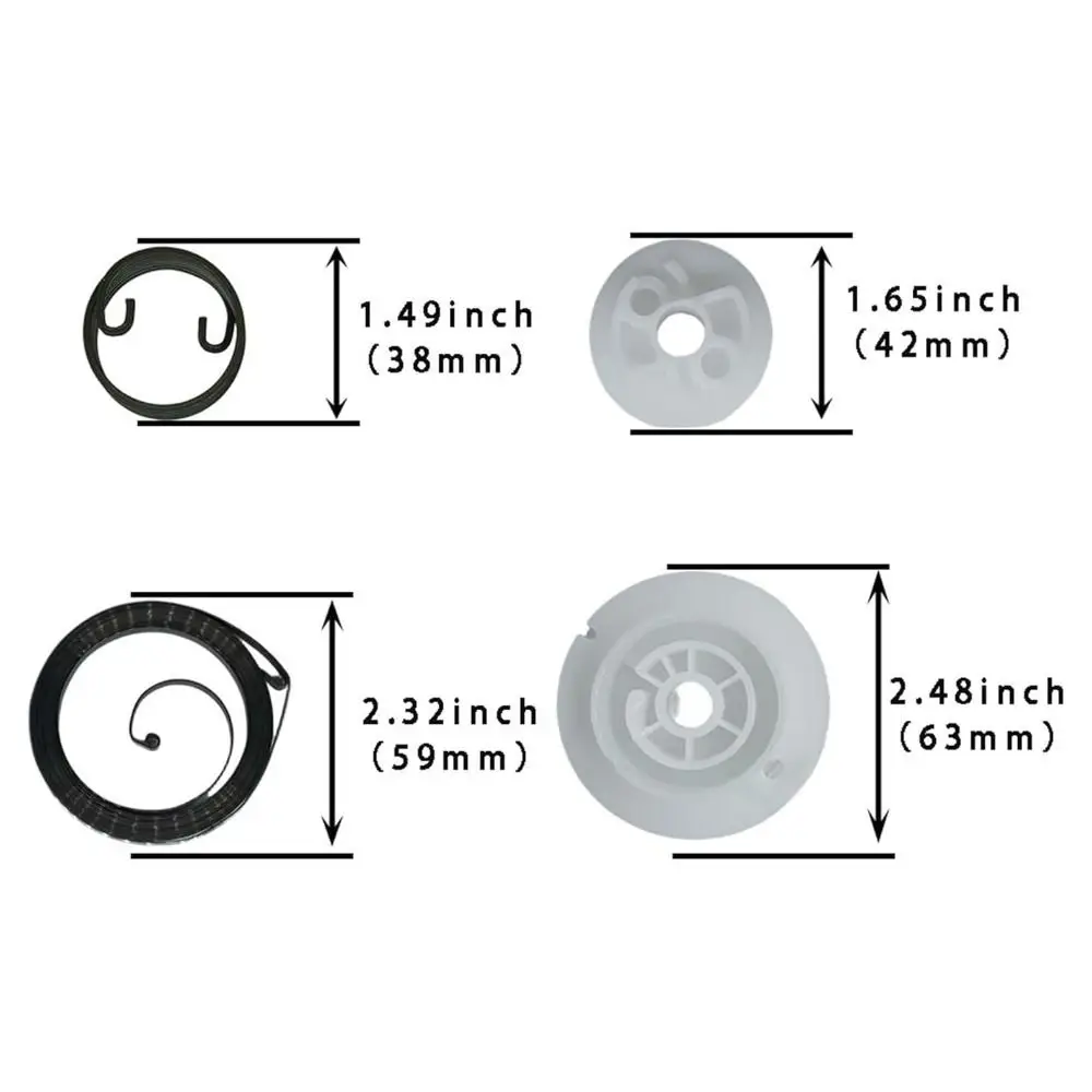 Repairing Leaf Blower Starter Maintenance Durable Blower Starter Kit Power Tools Rewind Spring for STHIL BG56C BG86C SH86C SH56C