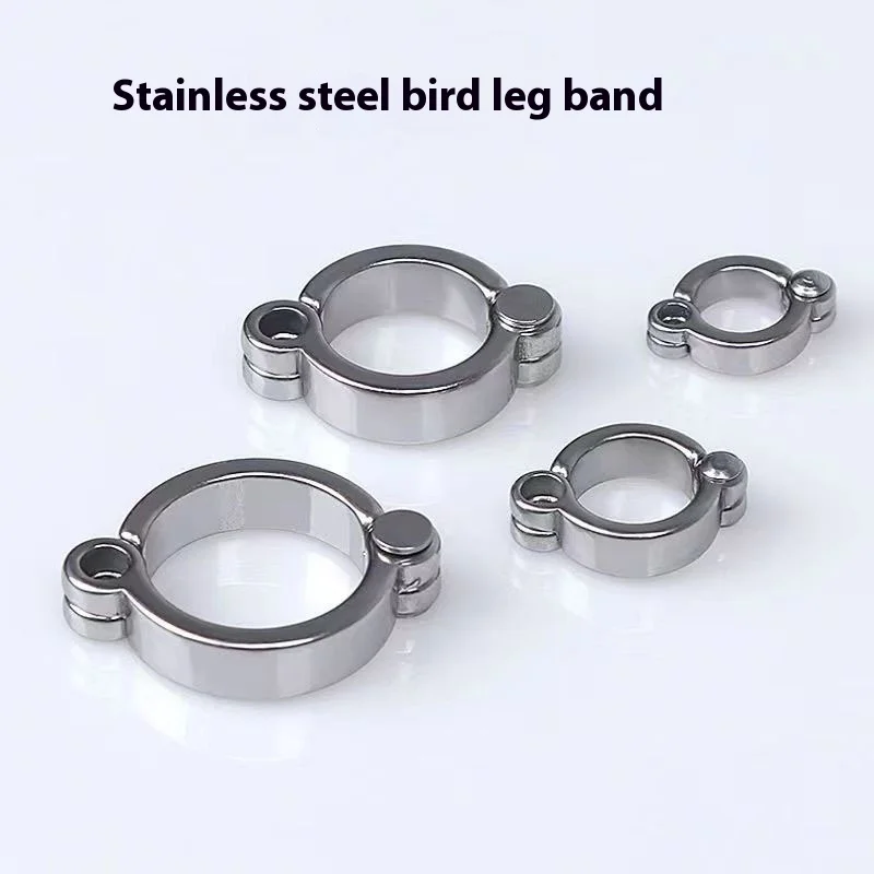 Parrot Leg Ring Quick-Release Clasp Polished Lightweight Safe for Budgie Cockatiel Macaw Birds Bird Rope Bird Foot Ring