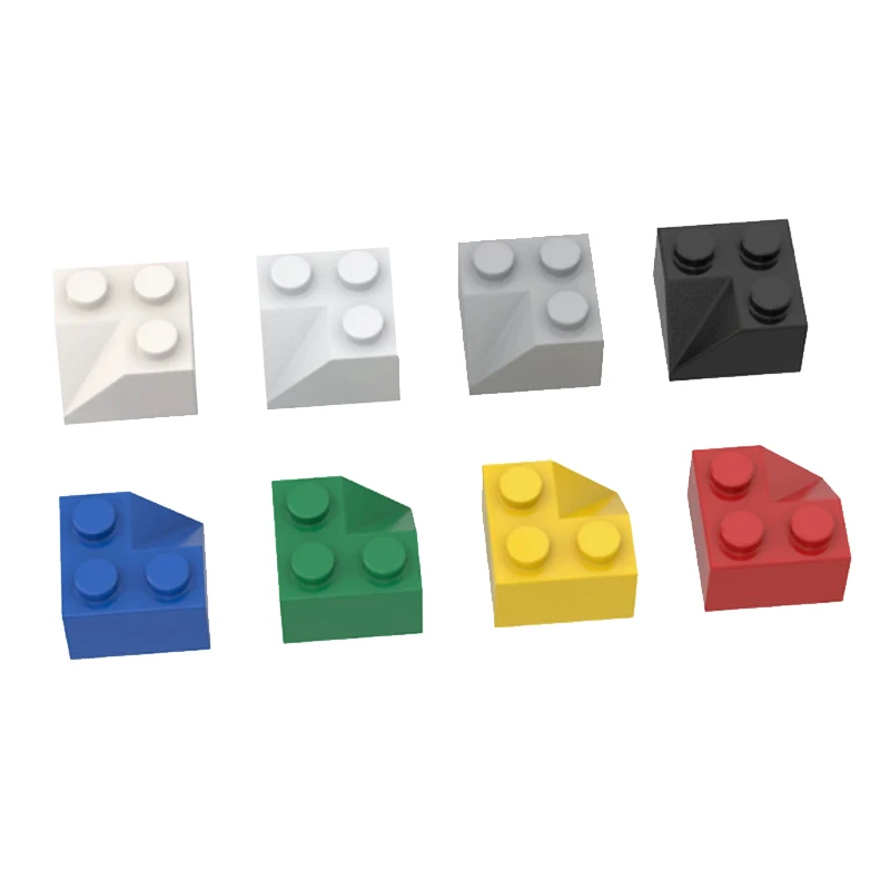 20PCS MOC compatible 3046 slope 45 2x2 building block kit with concave corner brick particles educational children's toys