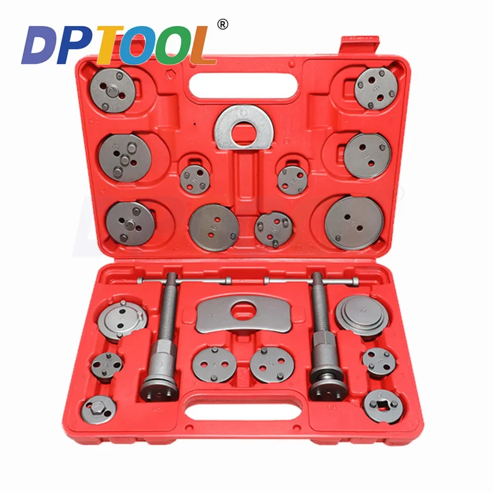 

22pcs Universal Car Disc Brake Caliper Wind Back Brake Piston Compressor Tool Kit For Most Automobiles Garage Repair Tools