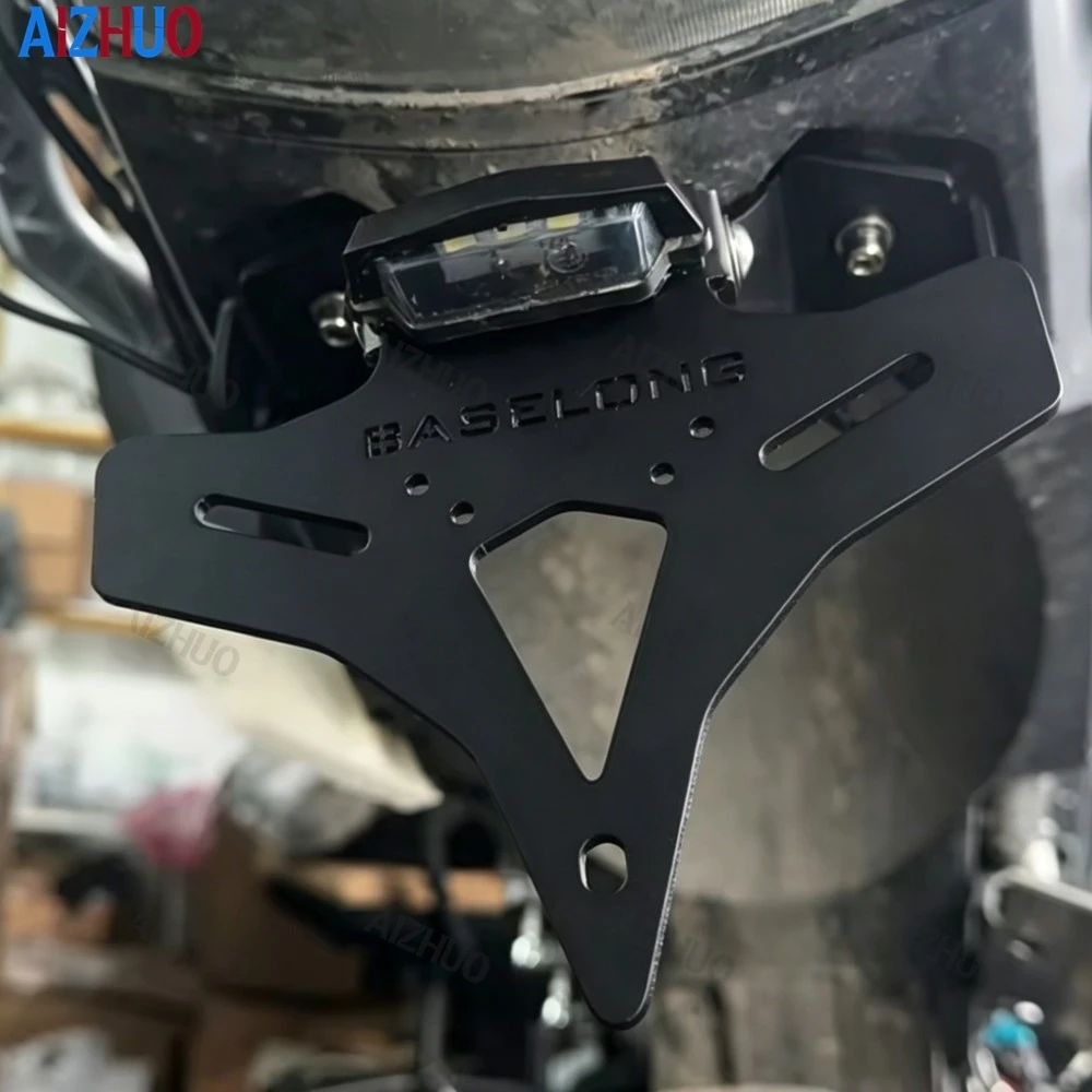 

FOR ZEEHO AE5 AE5I AE 5 AE 5i All Year Motorcycle Rear Fender Plate License Plate Mount Black Metals License Plate Holder