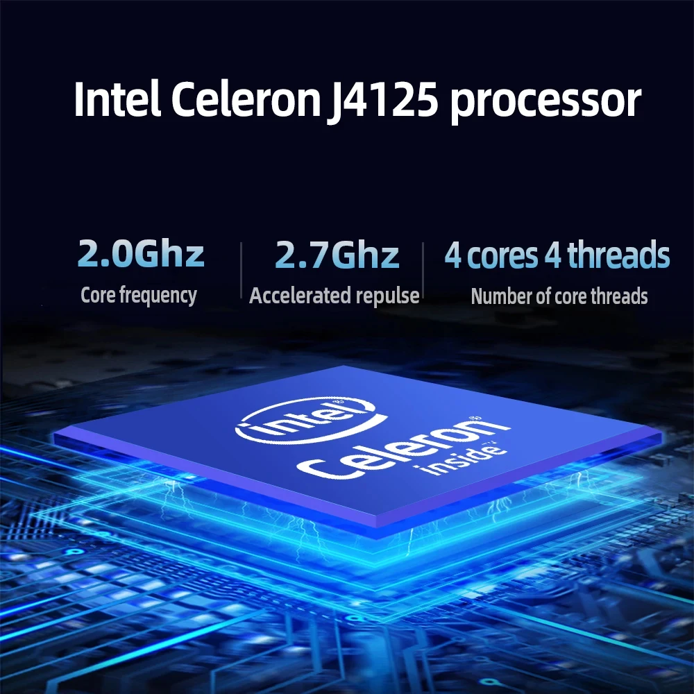 Helorpc Mini Intel core 3rd Gen 3210m/ Mini PC Celeron j4125/3865U DDR3 2/4/8GB 64/128GB SSD, ordenador de escritorio Industrial win10