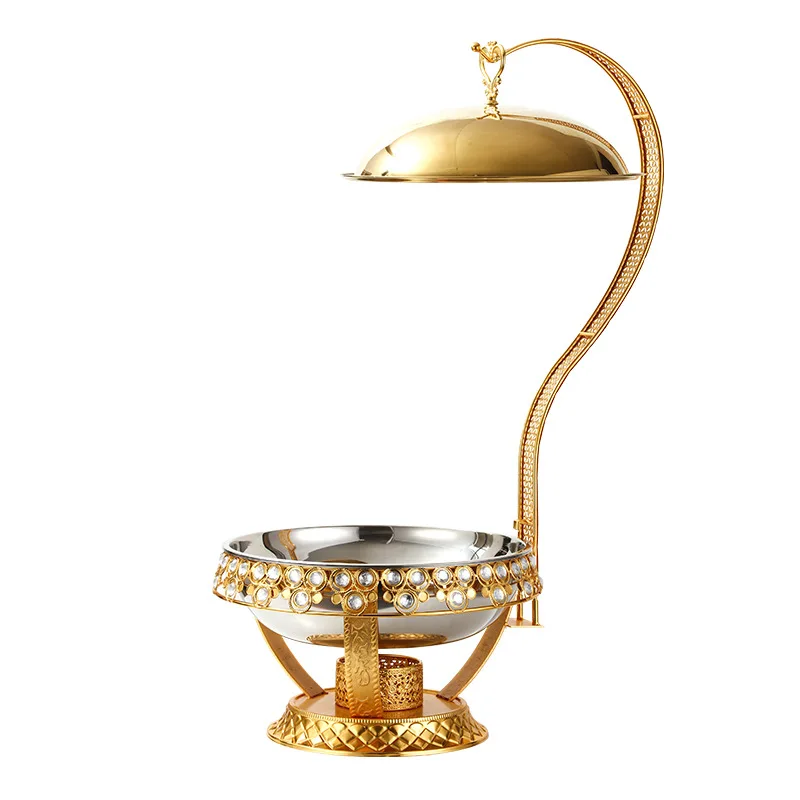 

Golden buffet stove tableware commercial set high-end hotel supplies set