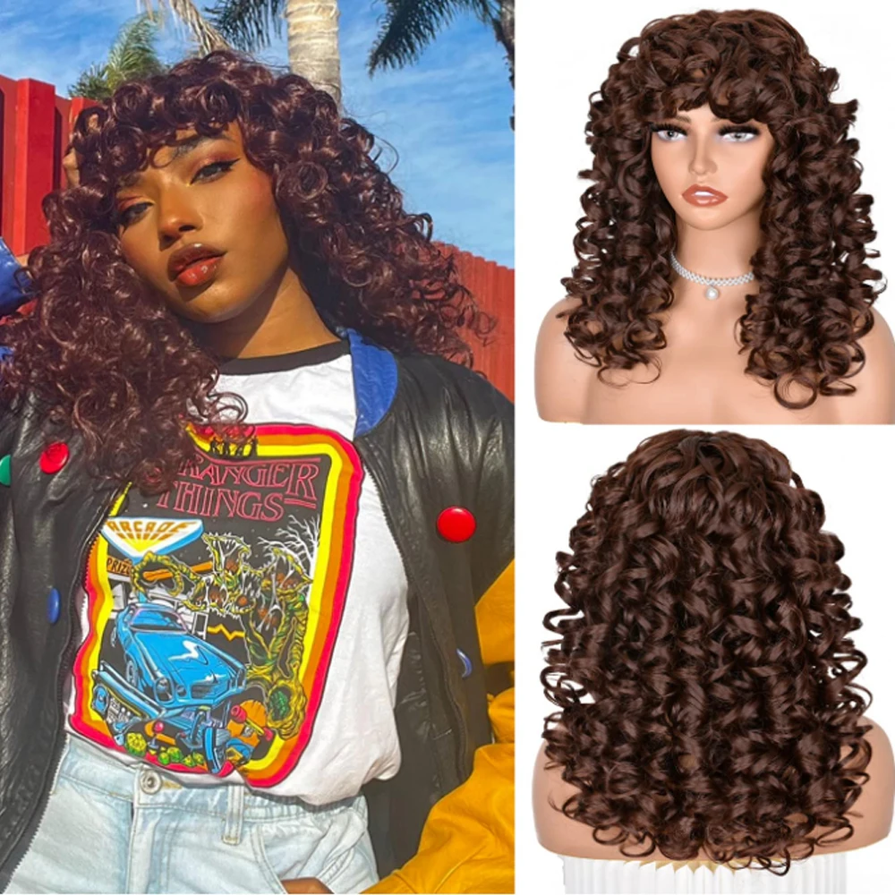 Brown Curly Wigs Fo…