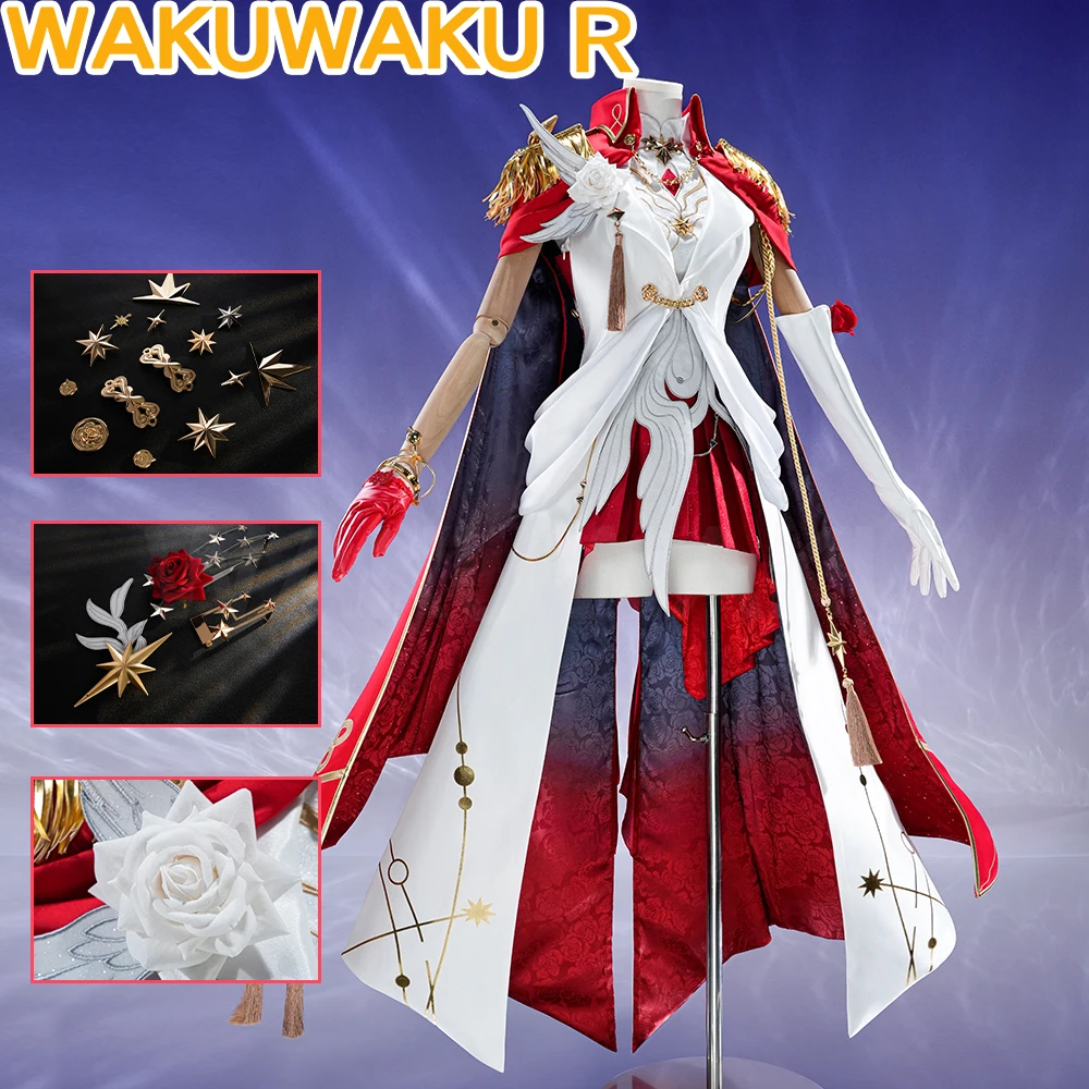 Image of AUF LAGER Himeko Nova SP Cosplay-Kostüm Spiel Honkai: Star Rail【S-2XL】WakuWaku-R HSR Damen Halloween Himeko Nova SP Übergröße