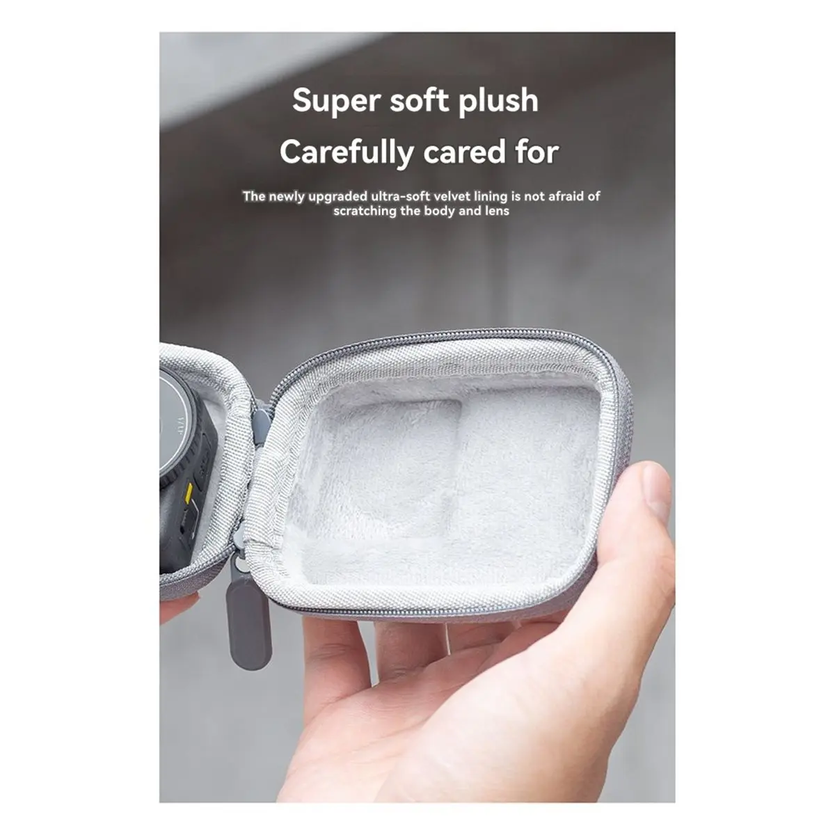 FLASH SALE-Mini Storage Bag for Action 6 Compact Camera Body Storage Bag Dropproof Action Camera Accessory Gray