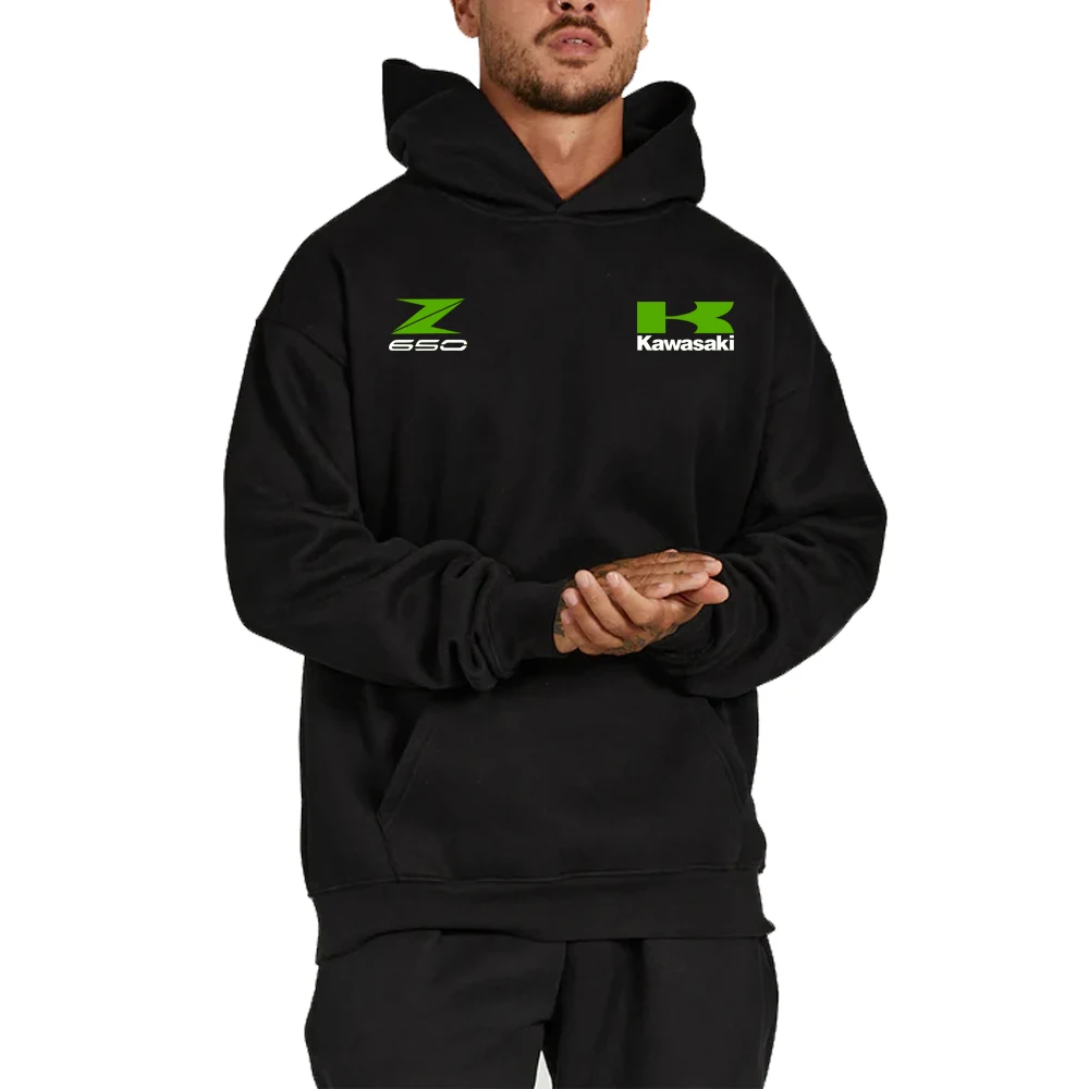 

Spring and autumn Men's Kawasaki racing Z650 Logo New sports hoodie women's casual Sweatshirt couple street pullover