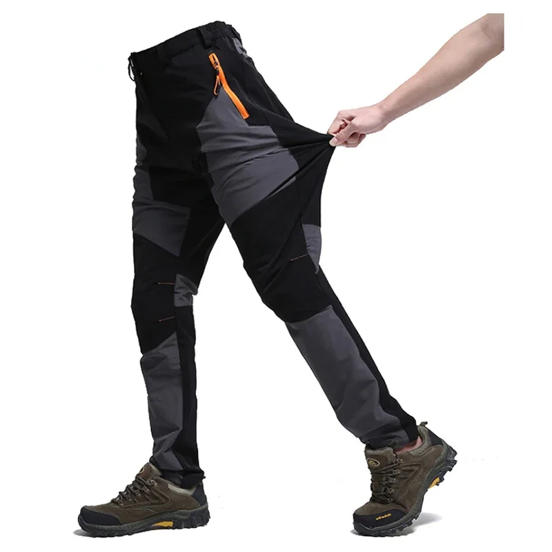 Summer Men Pants Hiking Camping Climbing Fishing Outdoor Trekking Tech Quick Dry Waterproof Trousers Mountain Travel