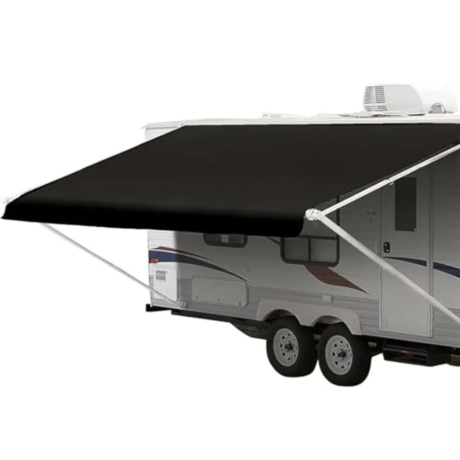 

Shade Pro RV Awning Fabric Replacement Durable Standard Grade Vinyl for Outdoor Use in Camping RV and Patio Applications 22' Fa