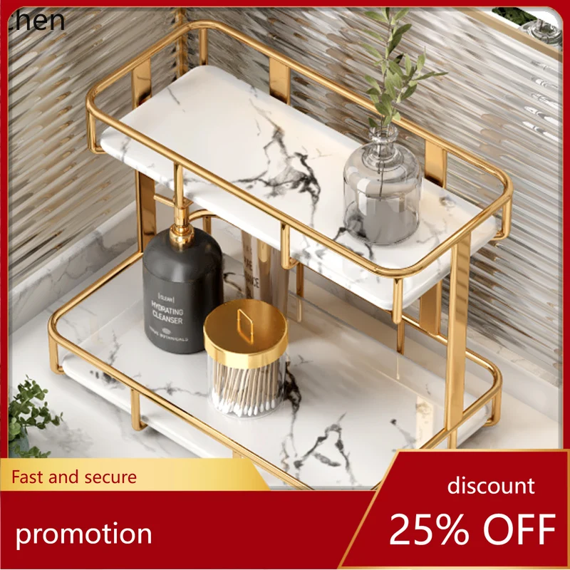 

ZML Cosmetic Storage Rack Countertop Bathroom Washstand Cup Holder Bathroom Toilet Organizer