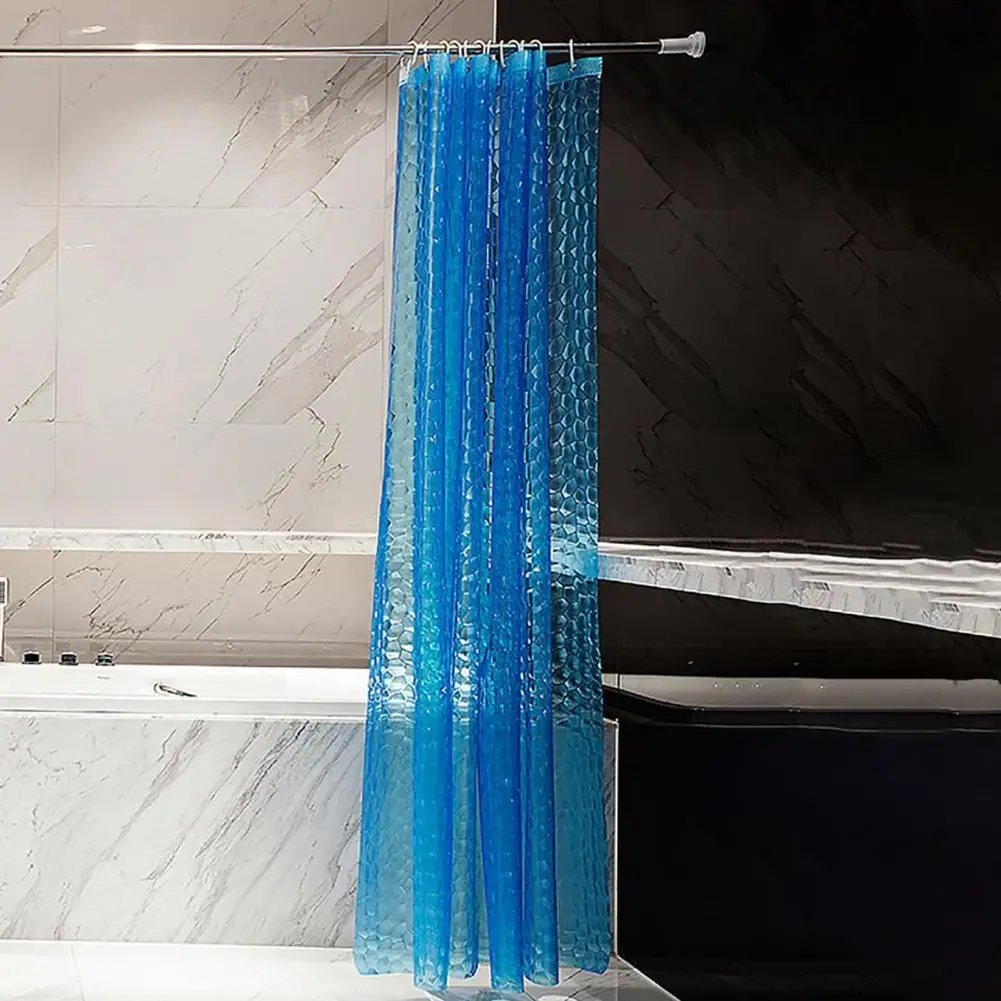 Easy to Install Shower Curtain Shower Curtain with Three-dimensional Visual Effect Eva Waterproof Shower Curtain for Dormitory