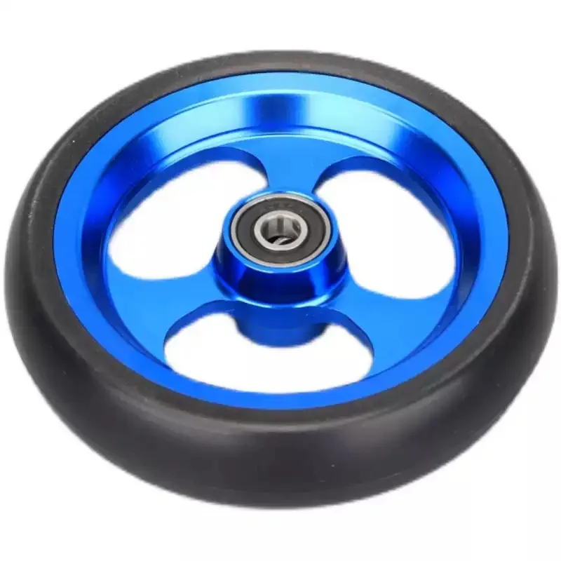 5 Inch Front Wheel Casters High Speed Wear-resistant Wheelchair Accessories Sports Wheelchair Aluminum Alloy  1pcs
