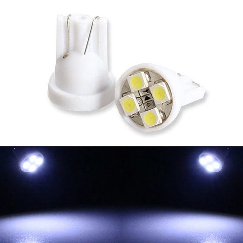 14pcs Set T10 LED White Car Interior Light Dome License Plate Lamp Bulbs Accessori Auto Map Indicator Light Bulb