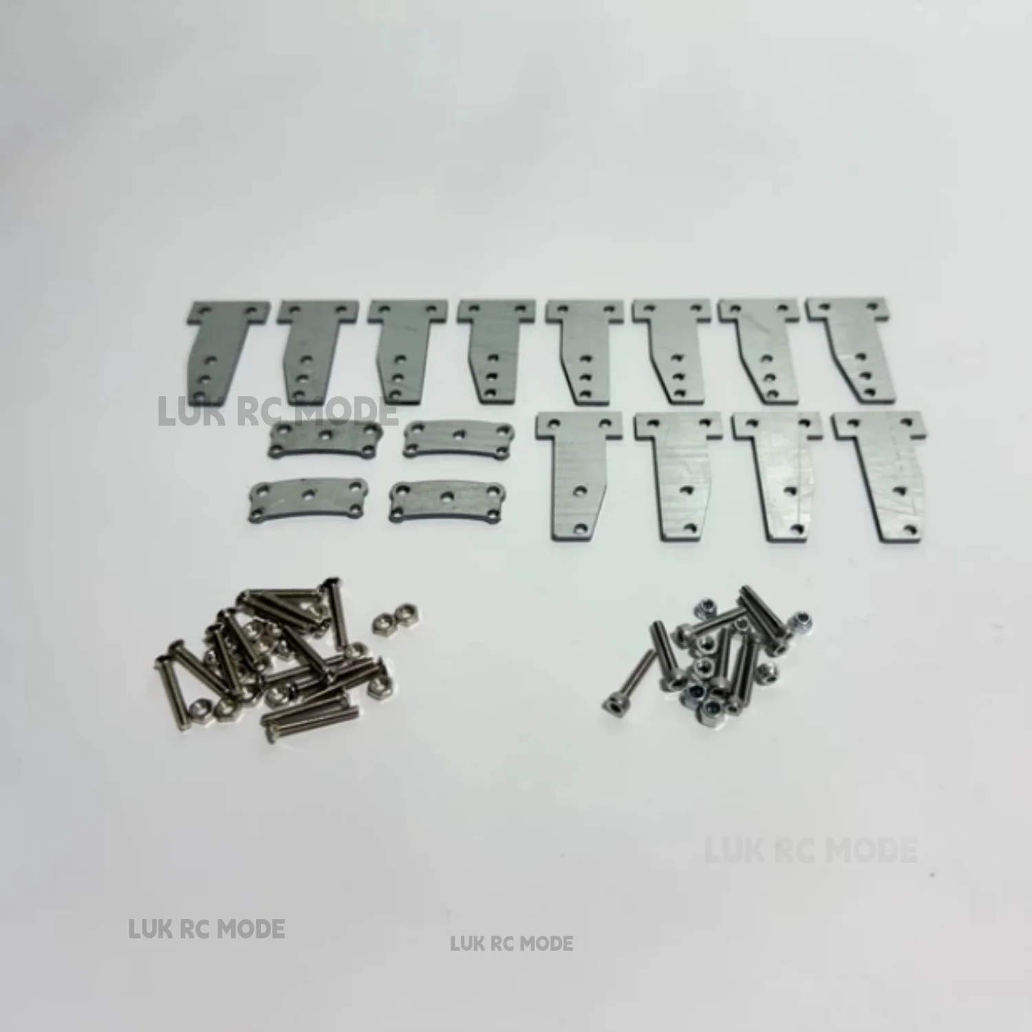 Full Metal Lugs 1/14 2 Axles Trailer Sway Bar 1/10 Scale Trailer Modifications Tractor ScaleClub LESU DIY Truck Metal Wheels