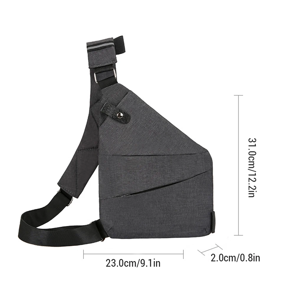 Shoulder Bag Chest Bag Men Women Lightweight Multifunctional Travel Sling Bag for Outdoor Casual Business Left/Right Sling bag