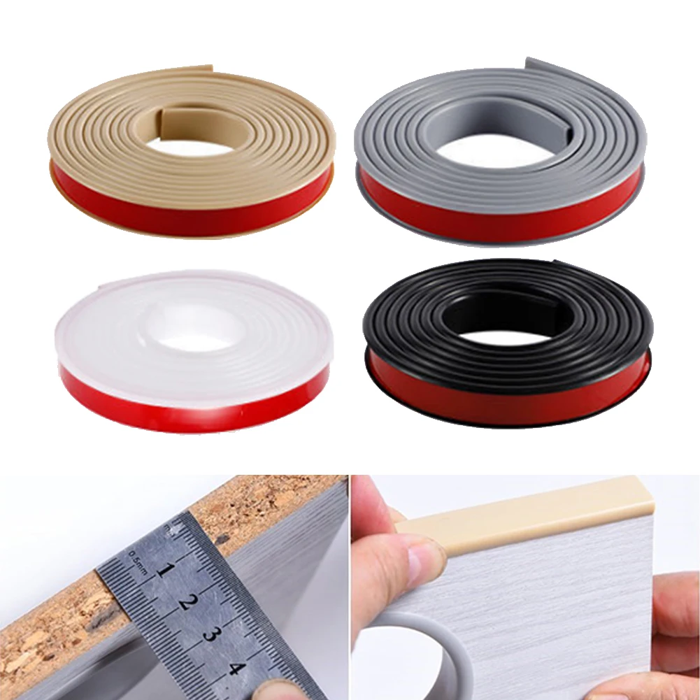 U-Shape Edge Banding Furniture Edge Strip Self Sticker Edging Trim Flexible Edge Protector For Countertop Table Cabinets Shelve