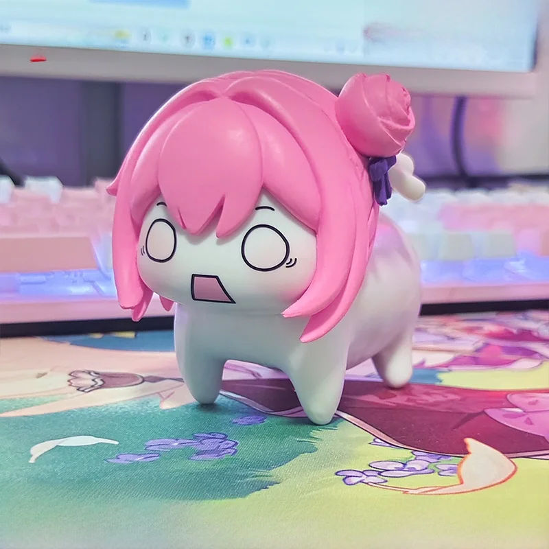 تمثال دورو نيككي فيكتوري جوديس توتورو نسخة كيو، مجسم للجمع على شكل كلب وردي، لعبة أنيمي للعرض وهدية