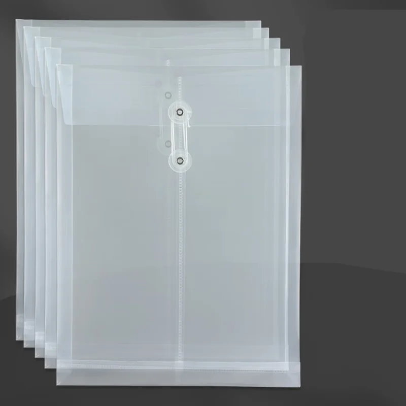 

5pcs/10pcs transparent document file bag A4 size plastic transparent file bag