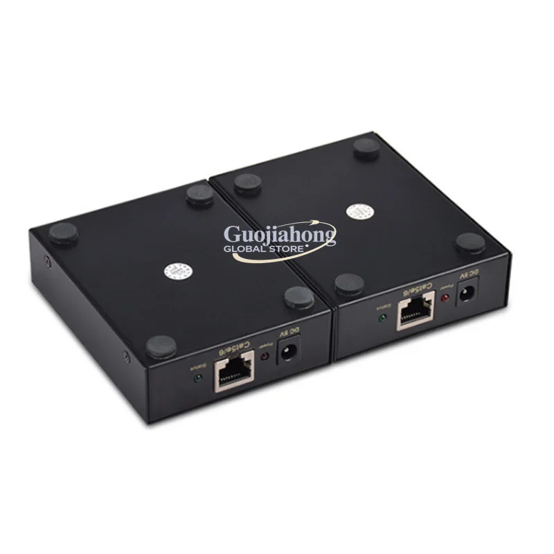 DVI extender DVI network cable transmission extender DVI network RJ45 extension 60 meters with poc power supply high definition