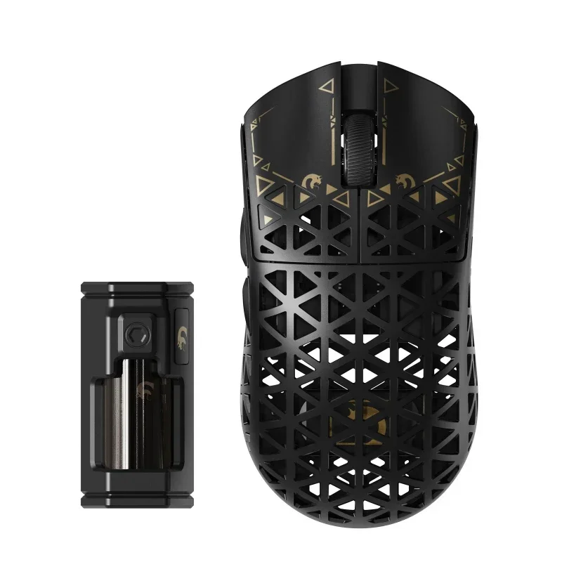 M5Ultra Carbon Fiber Wireless Mouse Lightweight PAW3950 Gaming Triple Mode Bluetooth 8K Mouse
