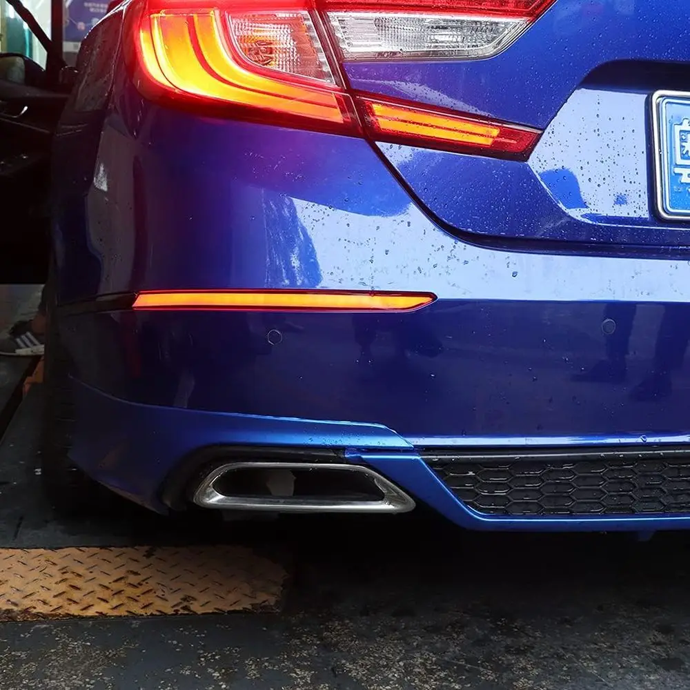 أضواء خلفية LED متتابعة مع عاكس المصد الخلفي، إشارة الانعطاف، الفرامل، القيادة، مصابيح الضباب لـ 2018-2022 Honda Accord 10th Ge