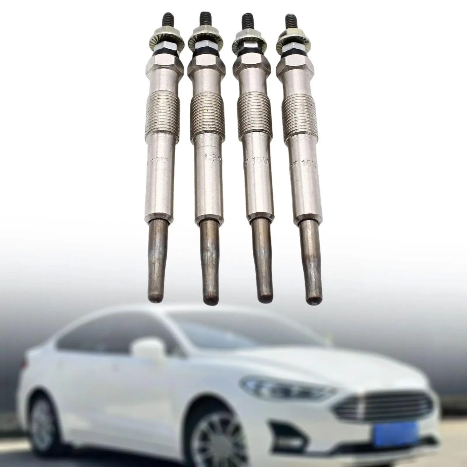 4Pcs Glow Plugs 1079401 Easy to Install for Ford Transit Connect Fiesta