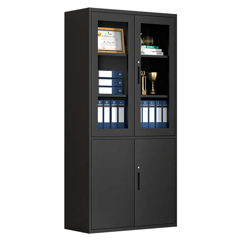 

Прямая продажа с фабрики толстых, съемных, запираемых стеклянных дверных шкафов для документов с регулируемыми функциями для офисного использования.