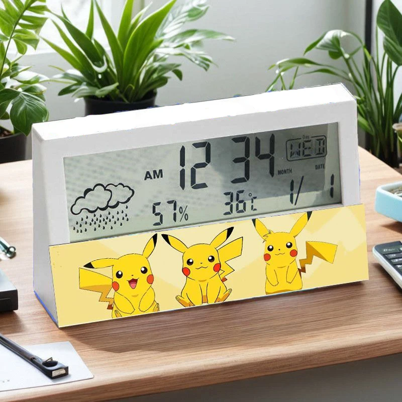 

Electronic Clock Pikachu Alarm Clock Children Students Children Mute Luminous Digital Bedroom Clock Children's Gifts