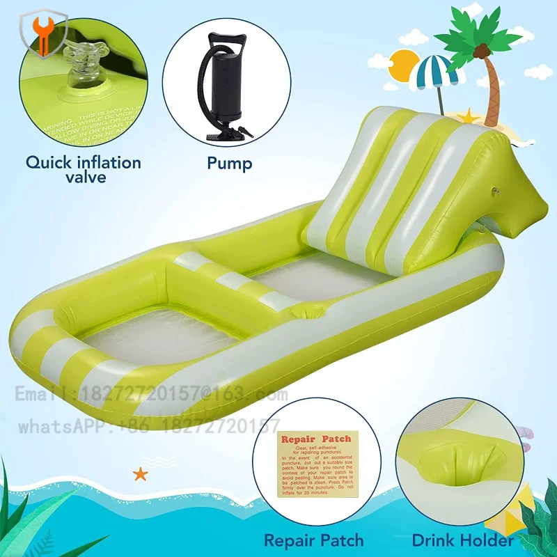 Colorful Striped Floating Arrangement Summer Must-Have Decorative Accessory for Pool Or Beach