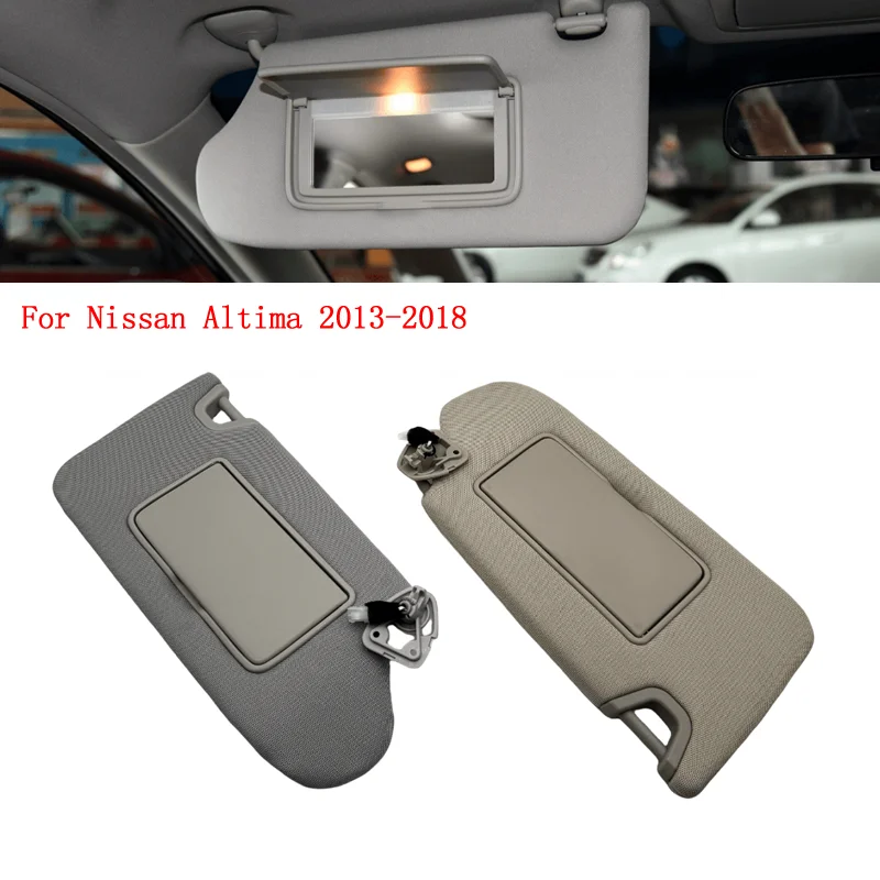 

Car Sun Visor Fit For Nissan Altima 2013-2018 with Vanity Mirror Cover Plate for Blocking Sunlight 96401-3TA2A 96400-3TA2A