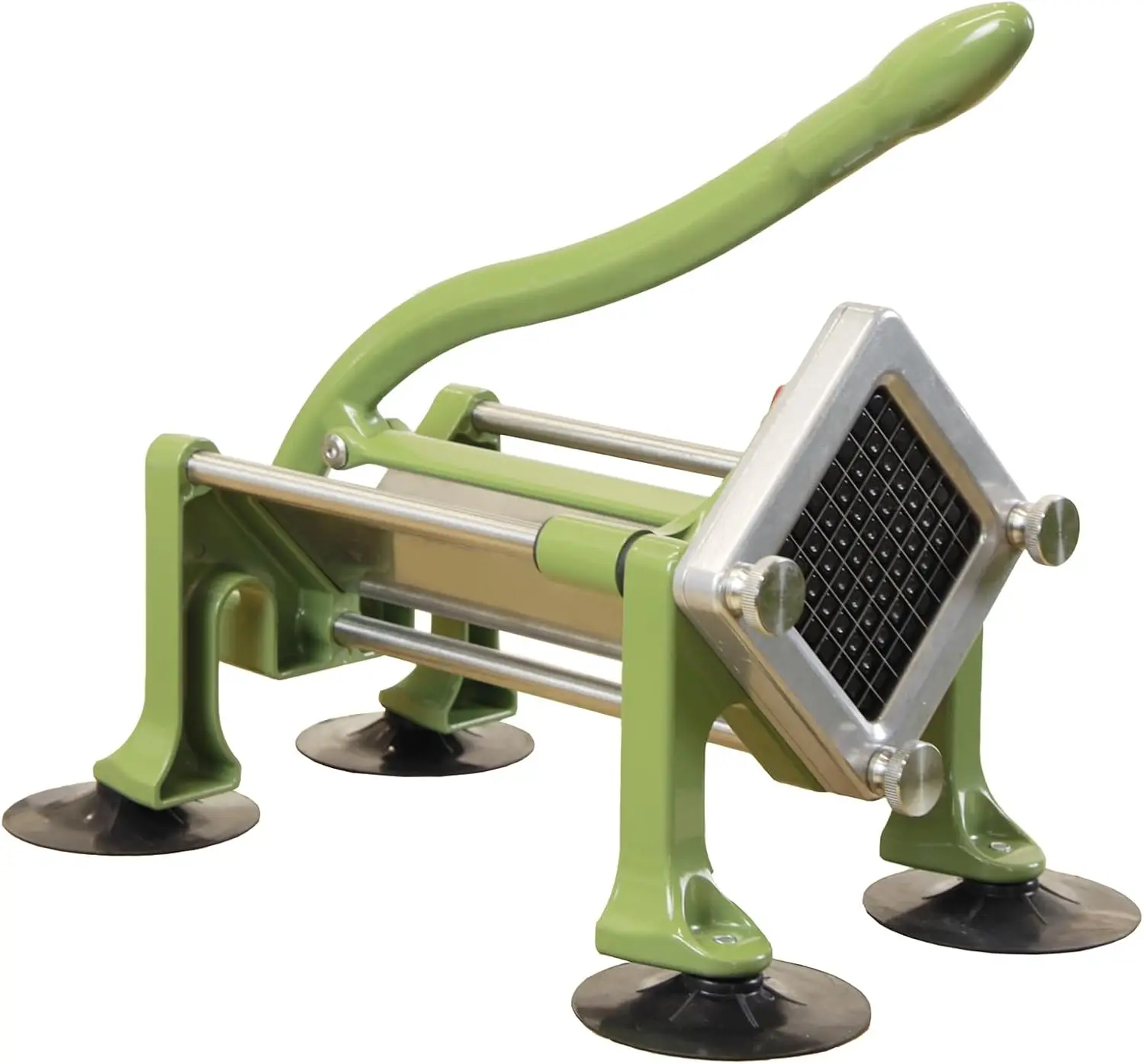 

Stainless Steel Commercial French Fry Cutter with 3/8 Inch Blade and Suction Feet for Potatoes, Vegetables