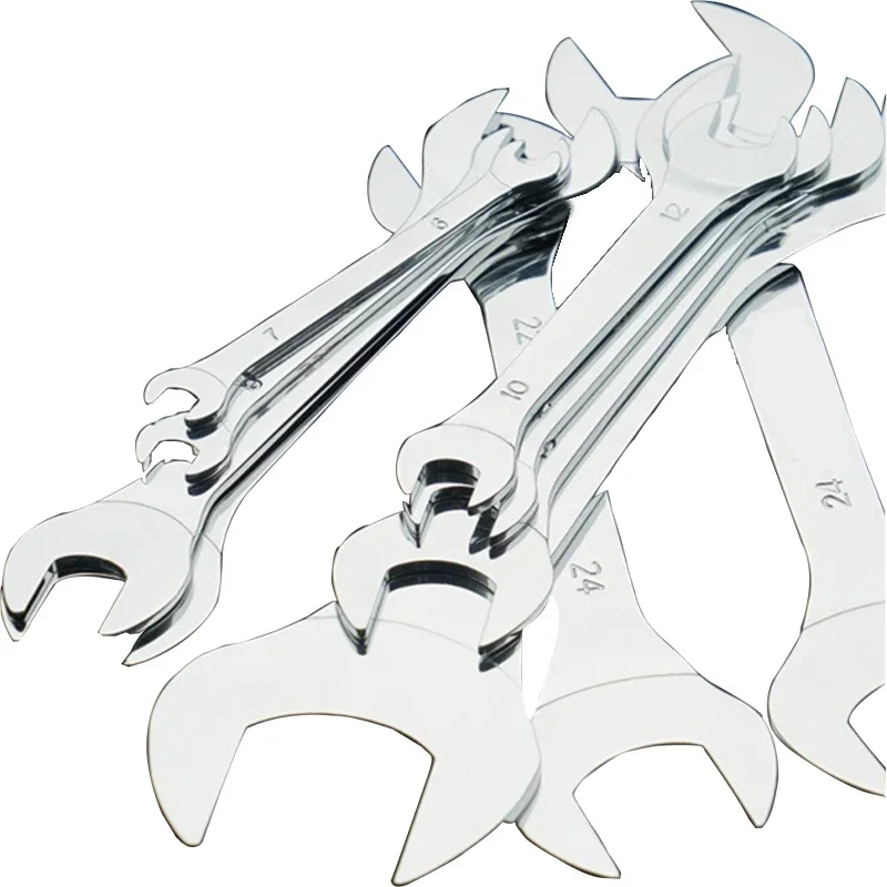 6mm-32mm Thin Wrench Double Head Open End Wrenches Dual Use-End Small Wrench for Car Maintenance Hardware Hand Tools