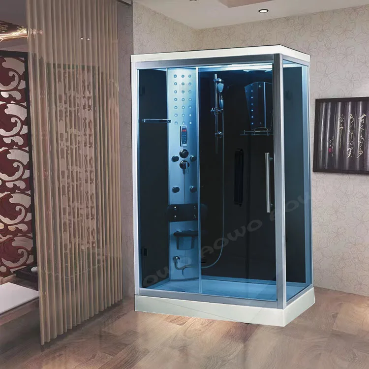 

Foshan Hot Popular Steam Room Sauna Cabinet Whirlpool Massage For Home 1 2 Person Wet Shower Steam Cleaner