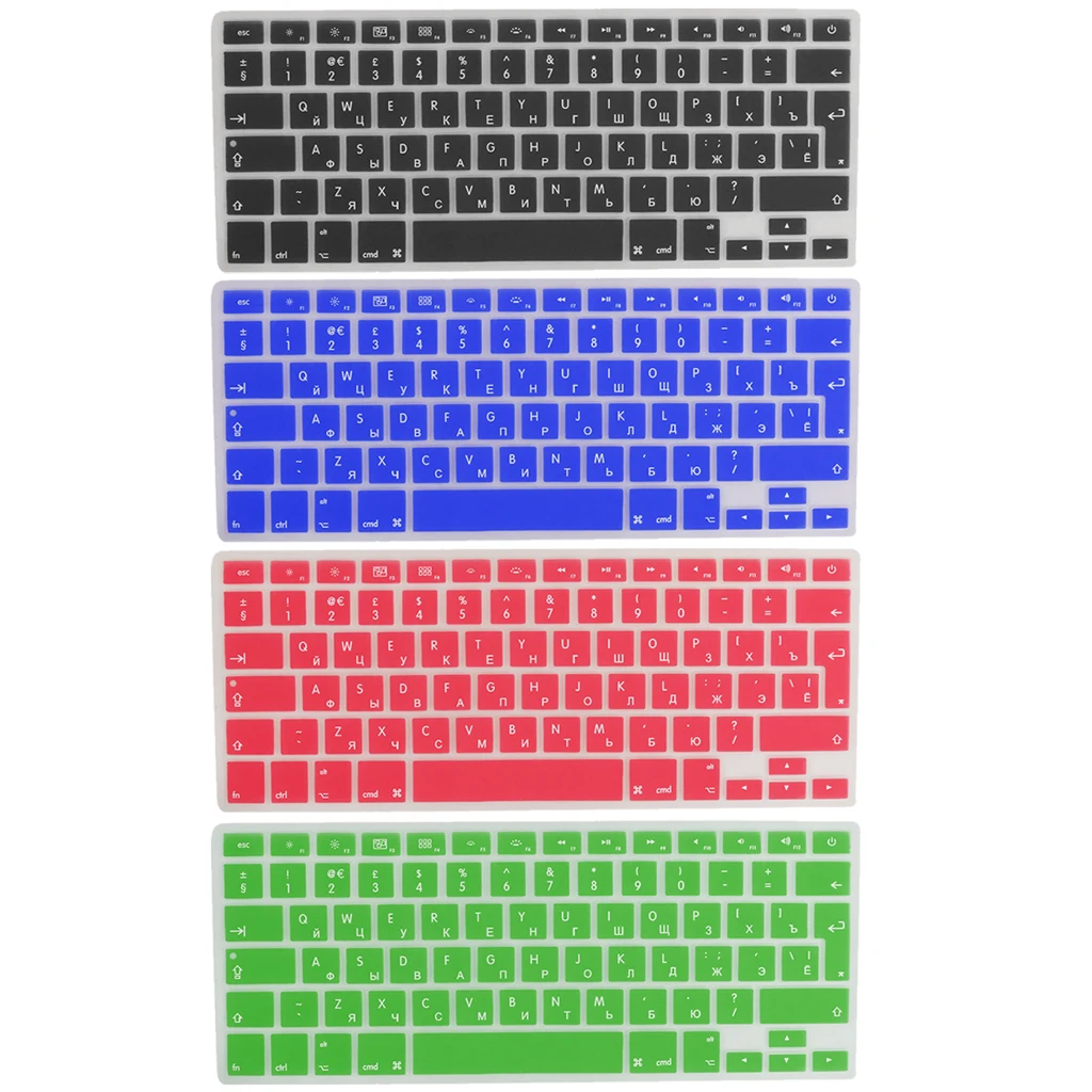 

Силиконовая защита для клавиатуры QWERTY + русские клавиши для 13-дюймового Pro/Air