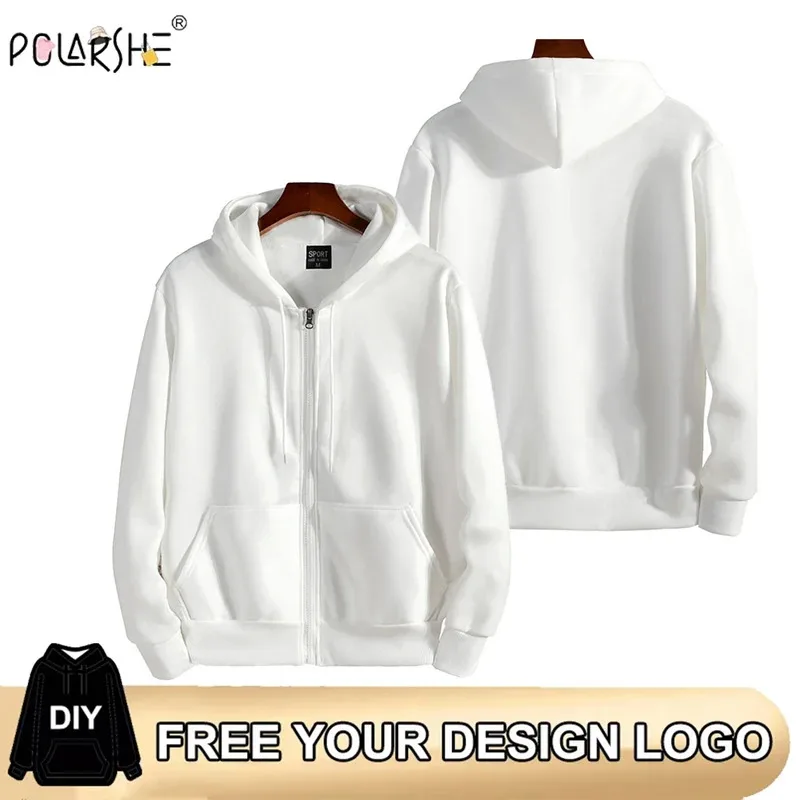 2025 Reißverschluss-Hoodies für Herren Herbst Winter Langarm Kapuzenpullover Mode Lässiges Männer-Outfit Sportbekleidung Lose Fleece-Fütterung