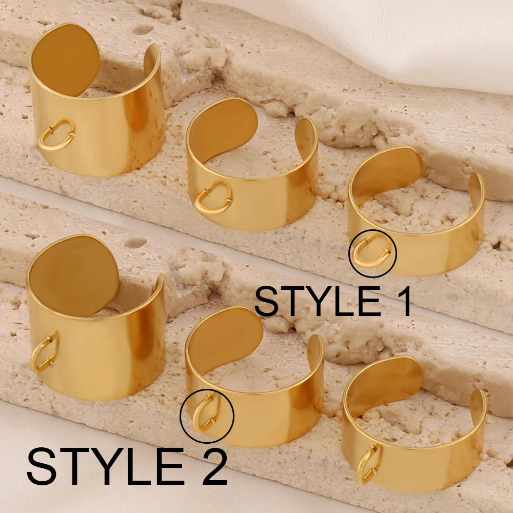 2 pièces 8/10/15mm en acier in - Ring Blank Adjustable avis et prix