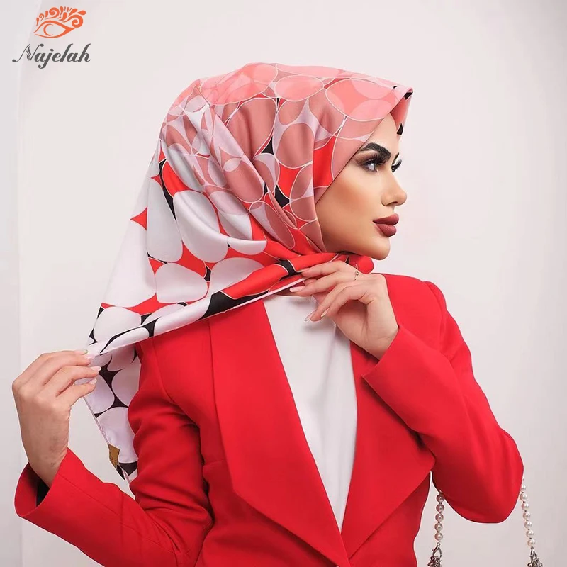 Hijab femme musulman ramadan abaya mujer turbante ropa pañuelos islam pañuelos para el pelo Plaza musulmana satén lujo velo Abaya Hijabs para mujer Abayas bufanda de punto vestido de boda islámica las mujeres turbantes