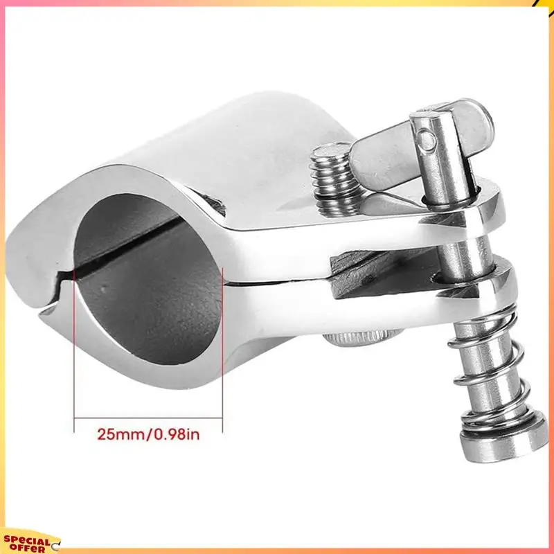 ABFI 2 peças braçadeira de tubo de aço inoxidável mandíbula superior deslizante dobradiça de ferragem mandíbula superior deslizante acessórios marinhos