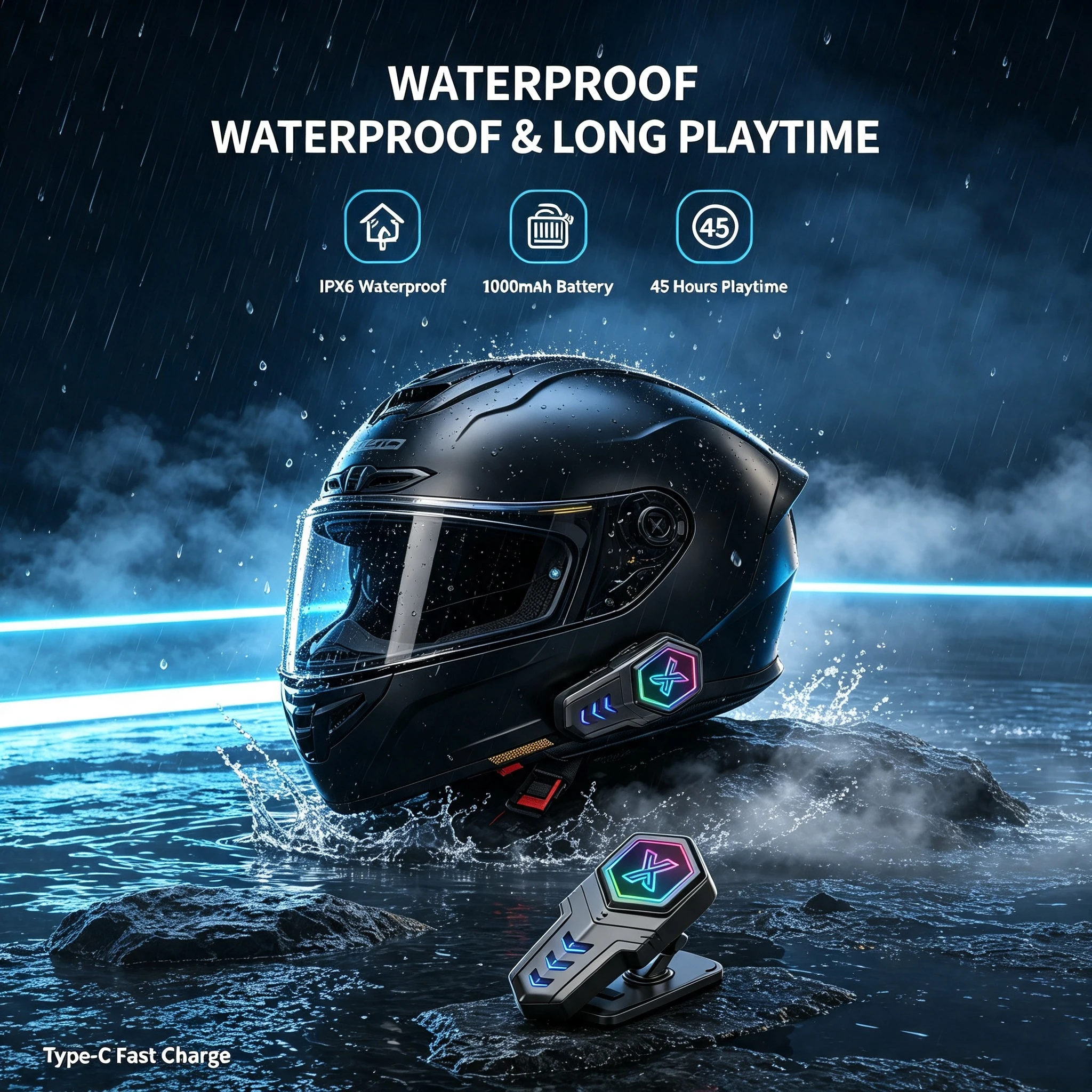 X20 Moto Helmet Bluetooth Head - огляд і ціна Full Face Motorcycle Helmet With Bluetooth
