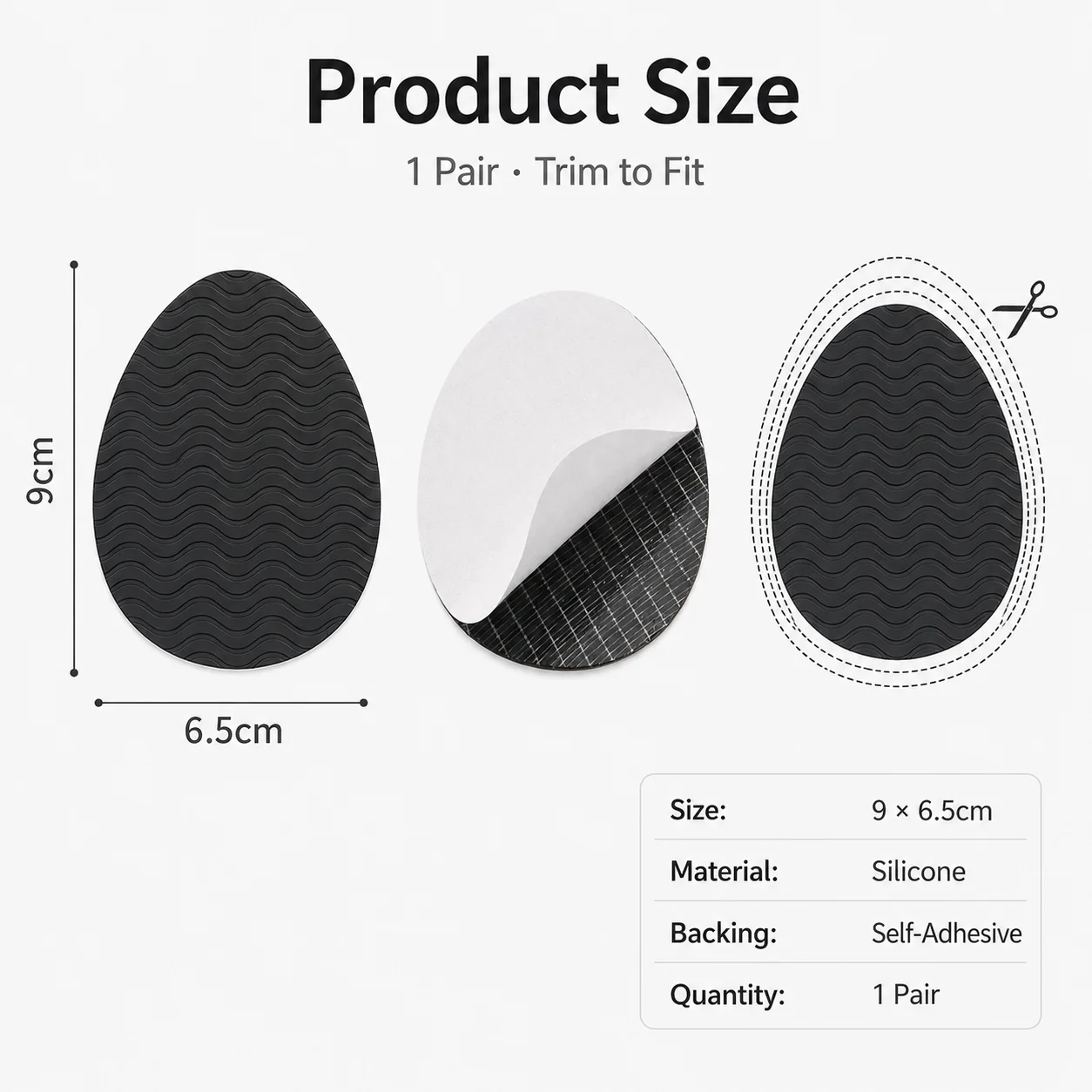 Rubber Shoe Sole Protector Wear-Resistant Non-Slip Forefoot Shoes Mat Self-Adhesive Sole Protector Rubber Pads Cushion