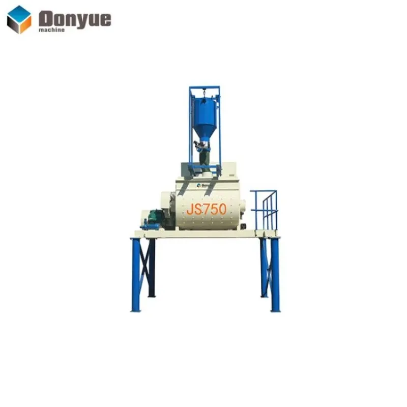 Large Volume Pump System Cement Mixer One Bagger Concrete Mixer JS750 with Lift Hopper