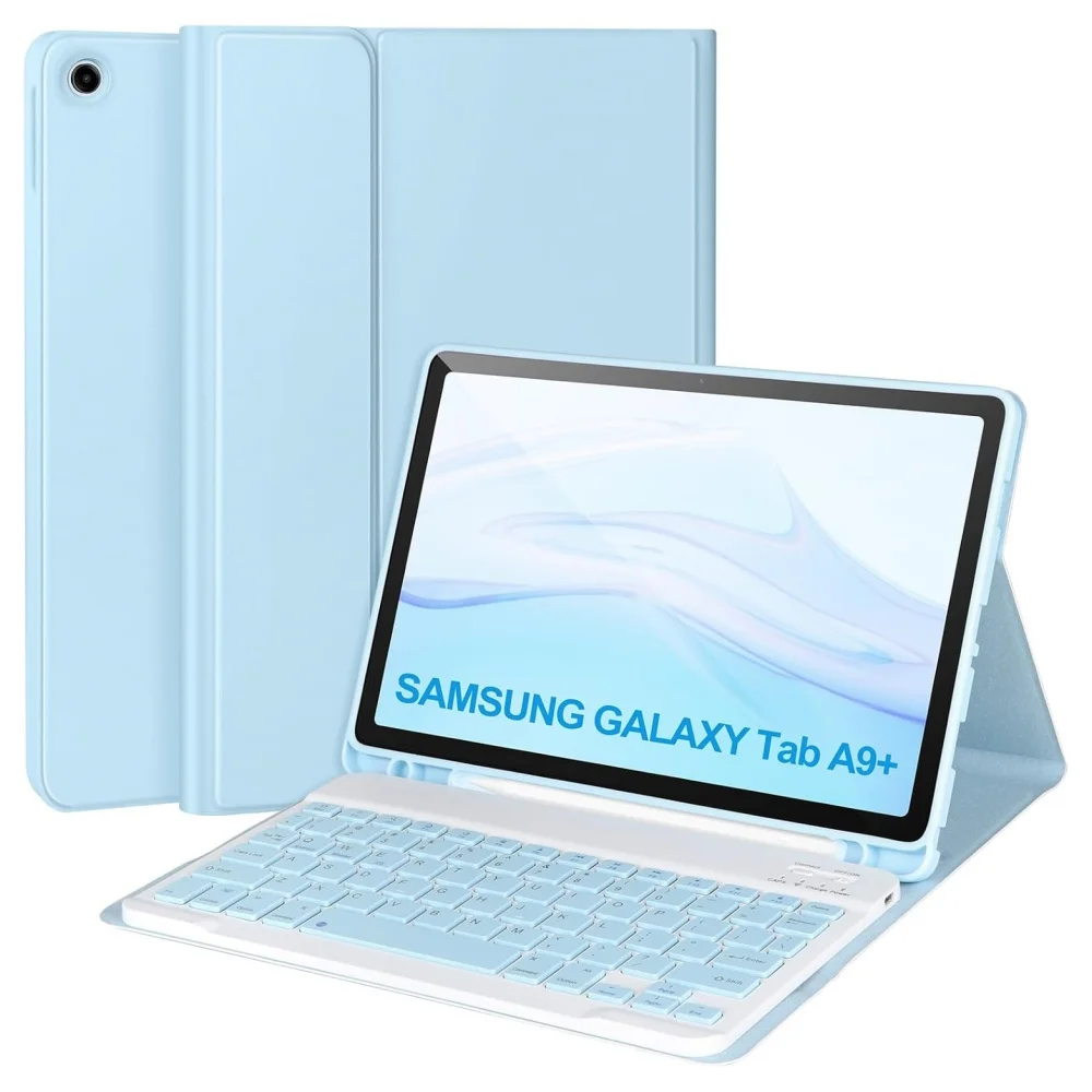 Detachable Keyboard Case for Samsung Galaxy Tab A9 X110 A9Plus X210N Tab A8 X200 A7 T505 S6 Lite 10.4 Magnetic Keyboards Cover