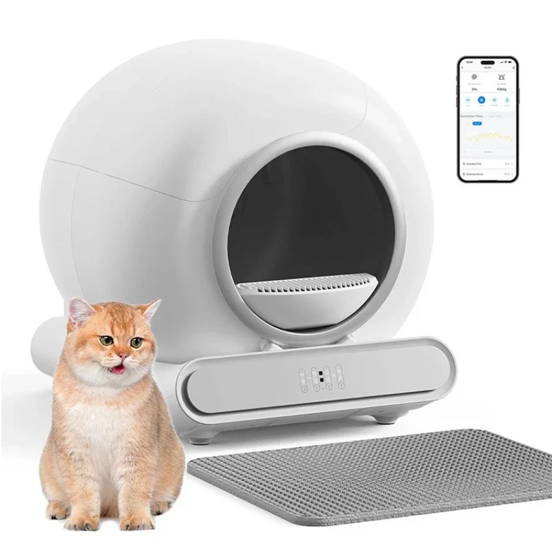 

New Automatic Smart Cat Litter Box Automatic Cleaning and Deodorizing Cat Toilet Large Capacity Fully Enclosed Cat Litter Box