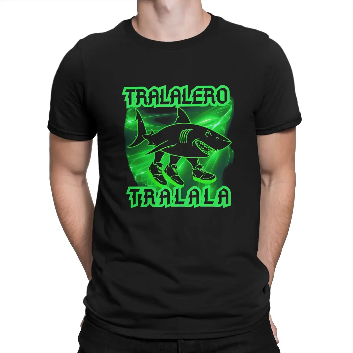 

Brain Rot Tralalero Tralala Meme Italian Brainrot Новейшие футболки из полиэстера Мужские стильные топы Футболка с круглым вырезом